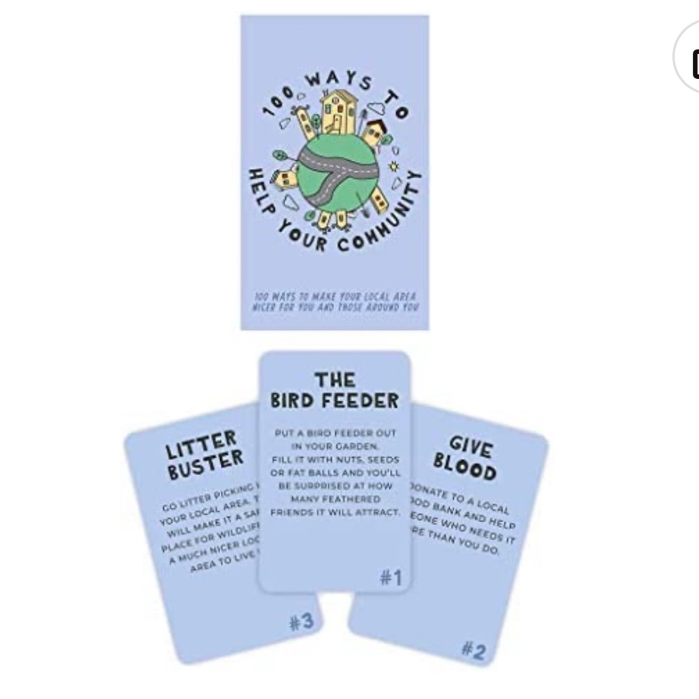 NIB 100 Ways to Help The Community Deck Of Cards